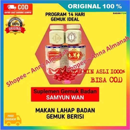 PROMO Suplemen Gemuk Badan Samyunwan 100% ASLI ORIGINAL BPOM
