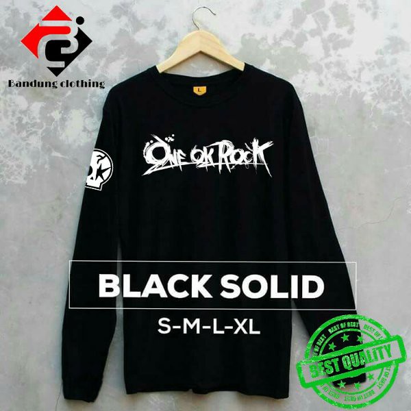 Baju kaos tshirt lengan panjang one ok rock simple elegant keren