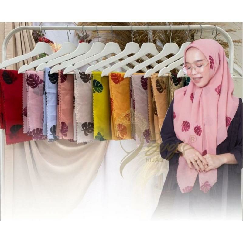Segi empat Monstera by Bugis hijab