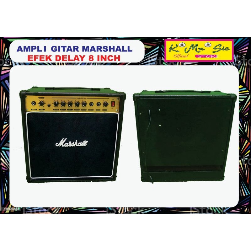 [hrg khusus *beli langsung* dtng] Ampli gitar 8 inch efek delay  Marshall Combo