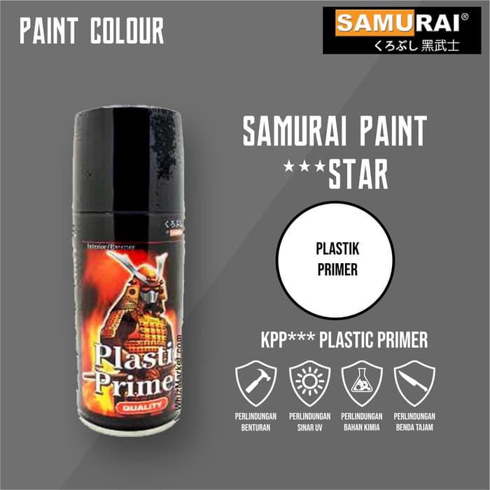 Samurai Paint KPP*** Plastic Primer (Dasar Cat Dibahan Plastik)