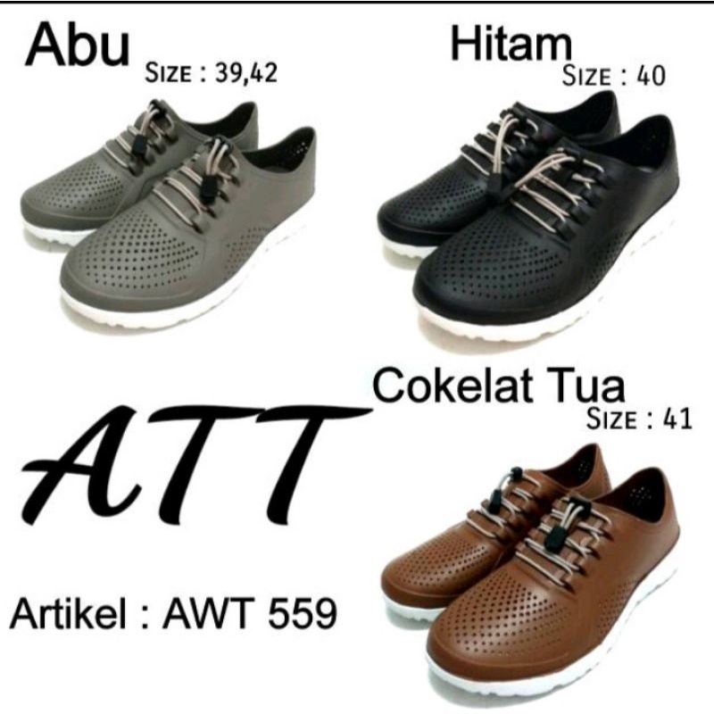 Sepatu Karet Pria Original | Sepatu Tali Pria | ATT AWT 559