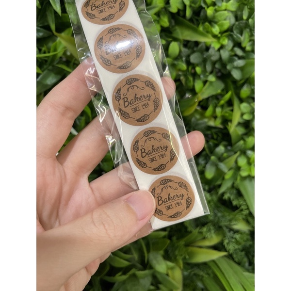 (50pcs) Stiker Thank You Bulat size 2,5cm / Thank You stickers Olshop etc-Bakery since