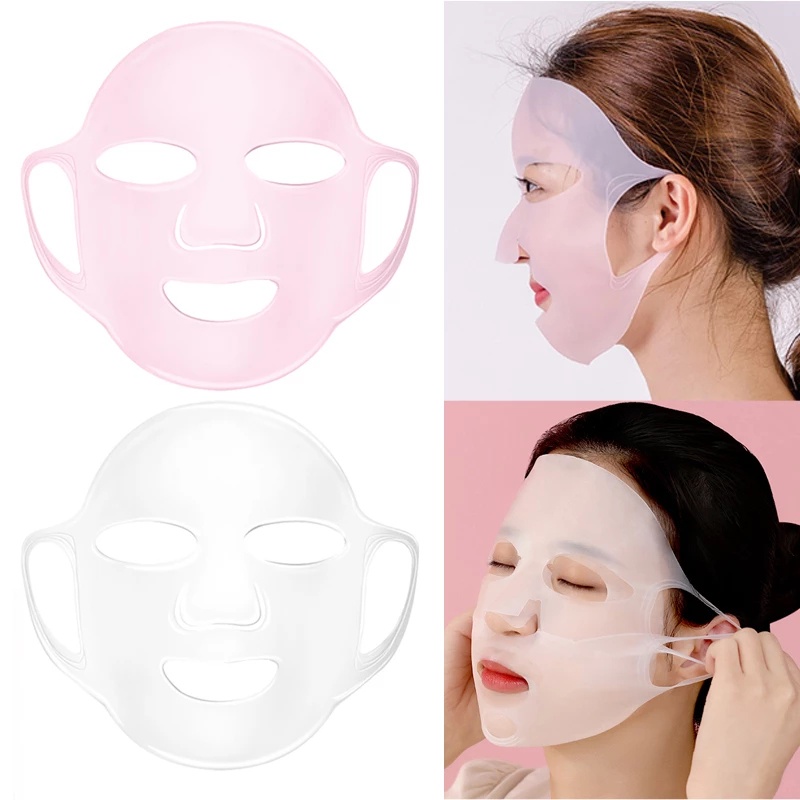 Strap Masker Wajah Bahan Silikon Reusable Untuk Mengurangi Double Chin
