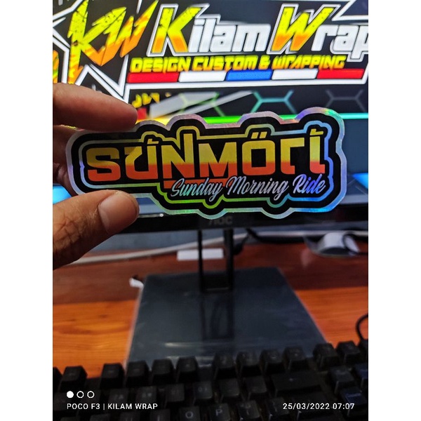 Stiker sunmori hologram