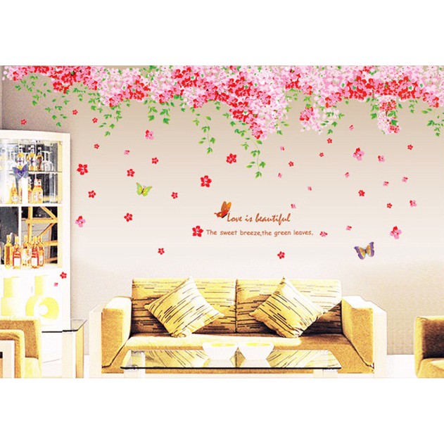 WM Shop Wall Sticker Uk 2x60x90 Wall Stiker Dinding Sakura 