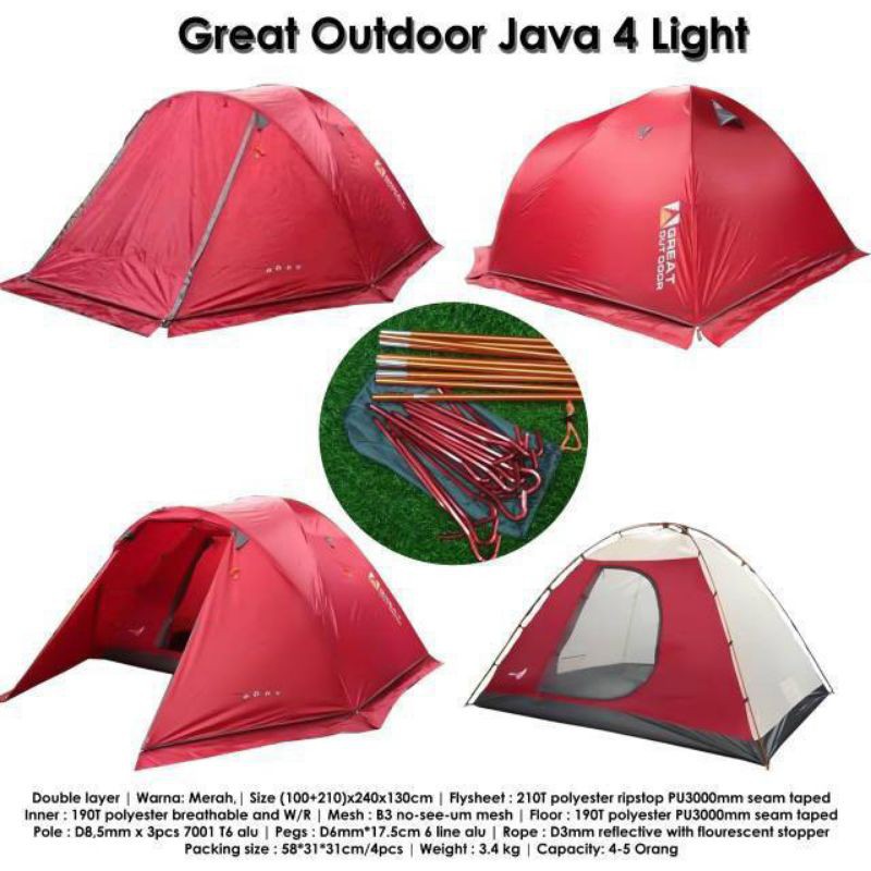 Tenda Great Outdoor JAVA 4 PRO Light