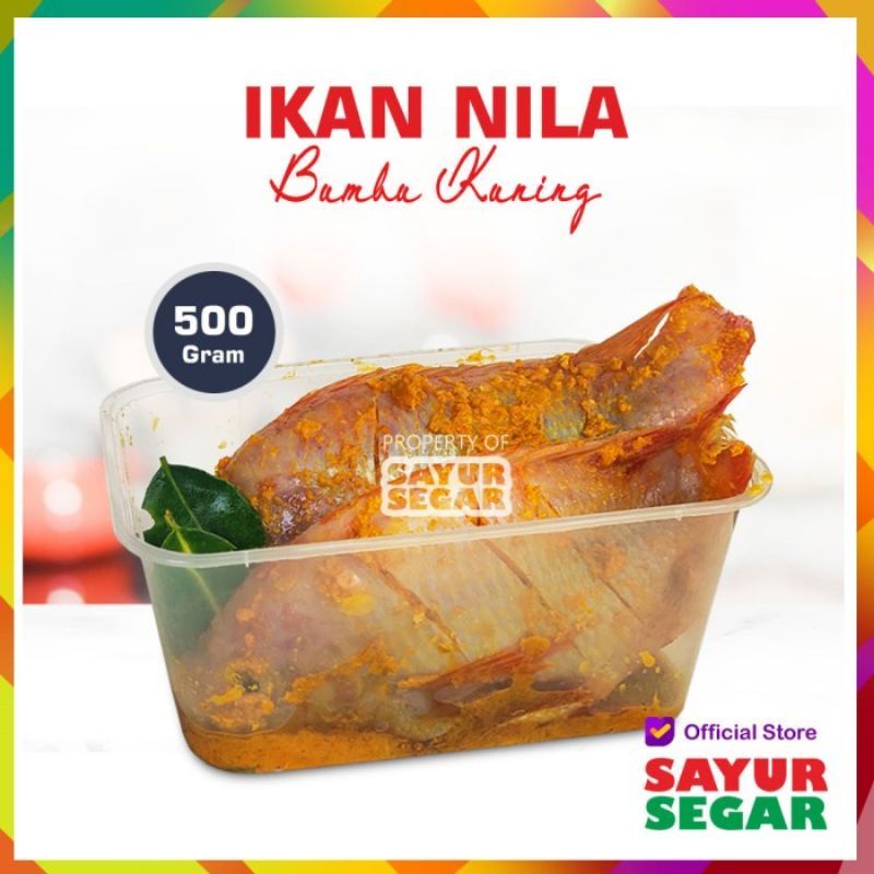

ikan nila 500 gram bumbu kuning marinasi baru dadakan fresh