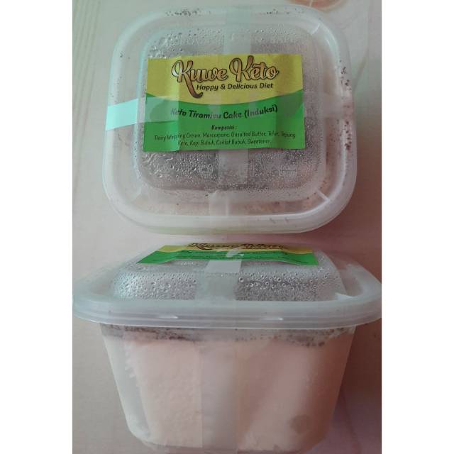 

Keto tiramisu cake tepung keto/Induksi/DEBM MINI