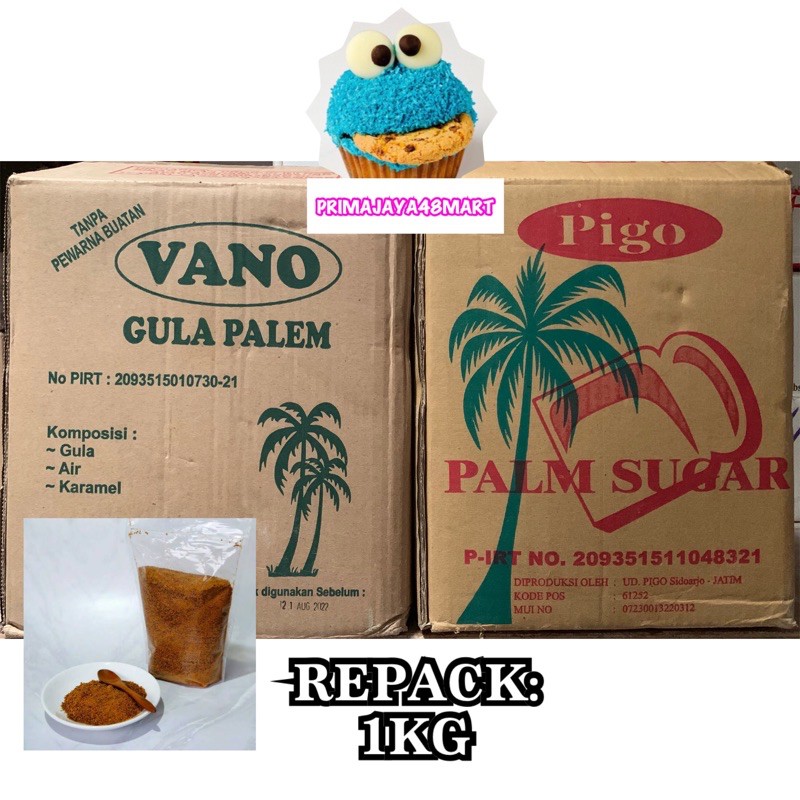 

REPACK: 1KG - PALM SUGAR/ Gula Palem ( PIGO/VANO )