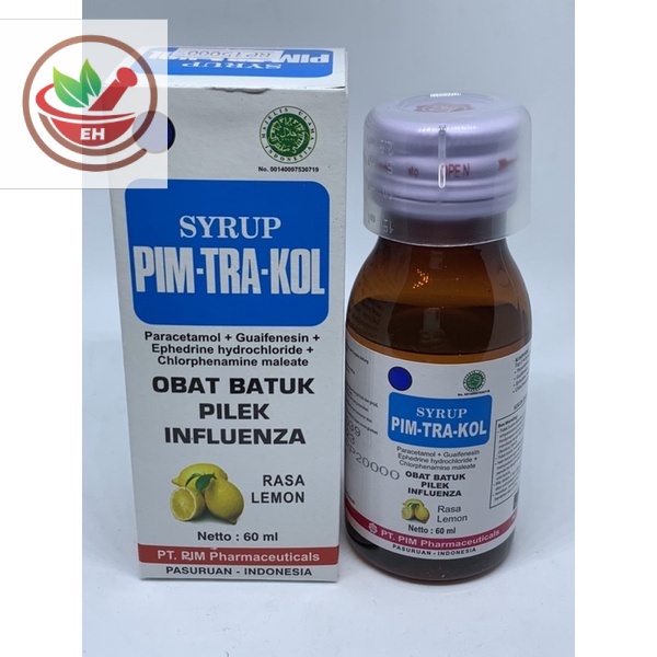 sirup pim tra kol obat batuk pilek flu rasa lemon