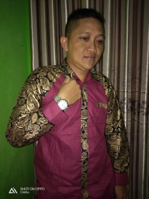 Baju Koko Pria Gus Azmi Syubbanul Muslimin Kombinasi Hadroh Azzahir Hilw Ho187 Kemeja Koko Pria Baju