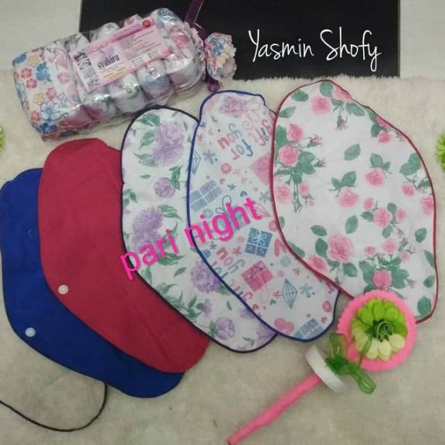 (pembalut satuan = 1pc) Menspad NIGHT, DAY dan PANTYLINER Pembalut Wanita, Pembalut Kain Cuci Ulang