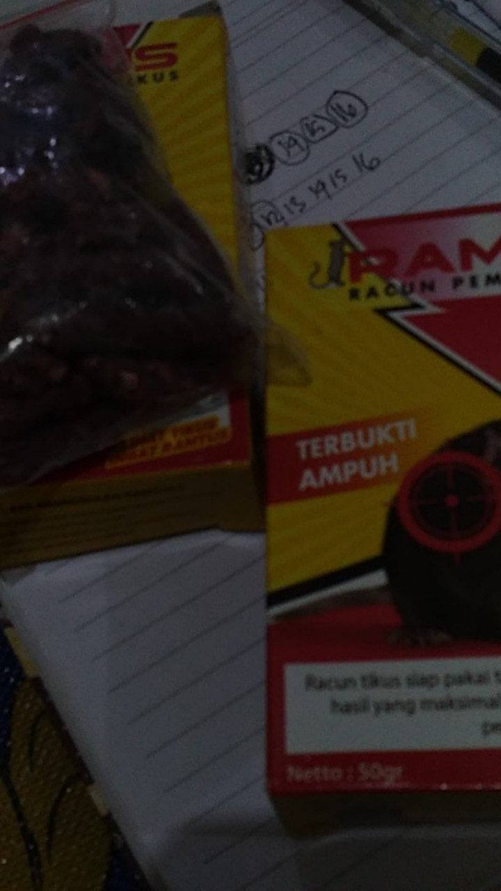 Umpan Jebakan Tikus Paling Ampuh Ramtus Racun Pembasmi Tikus Mati Kering Obat Pembunuh Tikus 2 Pack