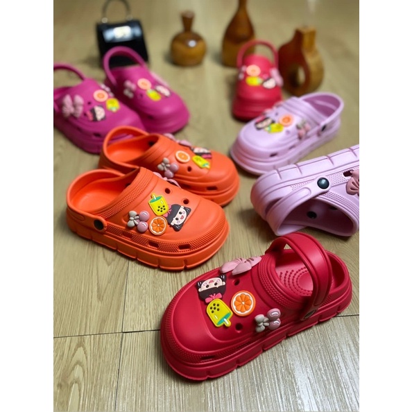 GJAZ SANDAL CLOG ANAK IMPORT JIBBITZ