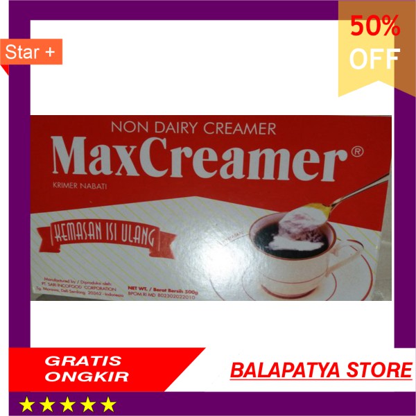 

BEST SELLER !!! MAXCREAMER 500GR UNTUK TEH PUDDING KOPI DLL
