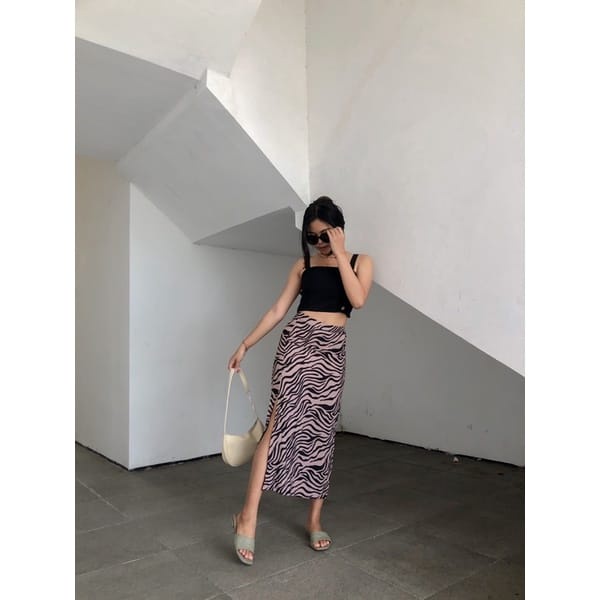 BEFAST - ZEC Rok YUMIA / Rok Zebra / Rok Animal / Rok Casual Wanita / Rok Motif / Rok Kondangan Wanita Remaja / OOTD Ala Korean Style / Trendy