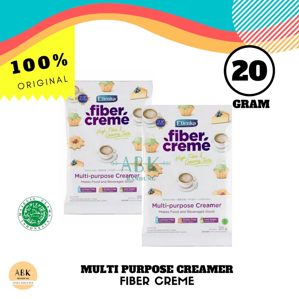 

FIBER CREME ELLENKA 20GR | KRIMER SERBAGUNA 20 GR