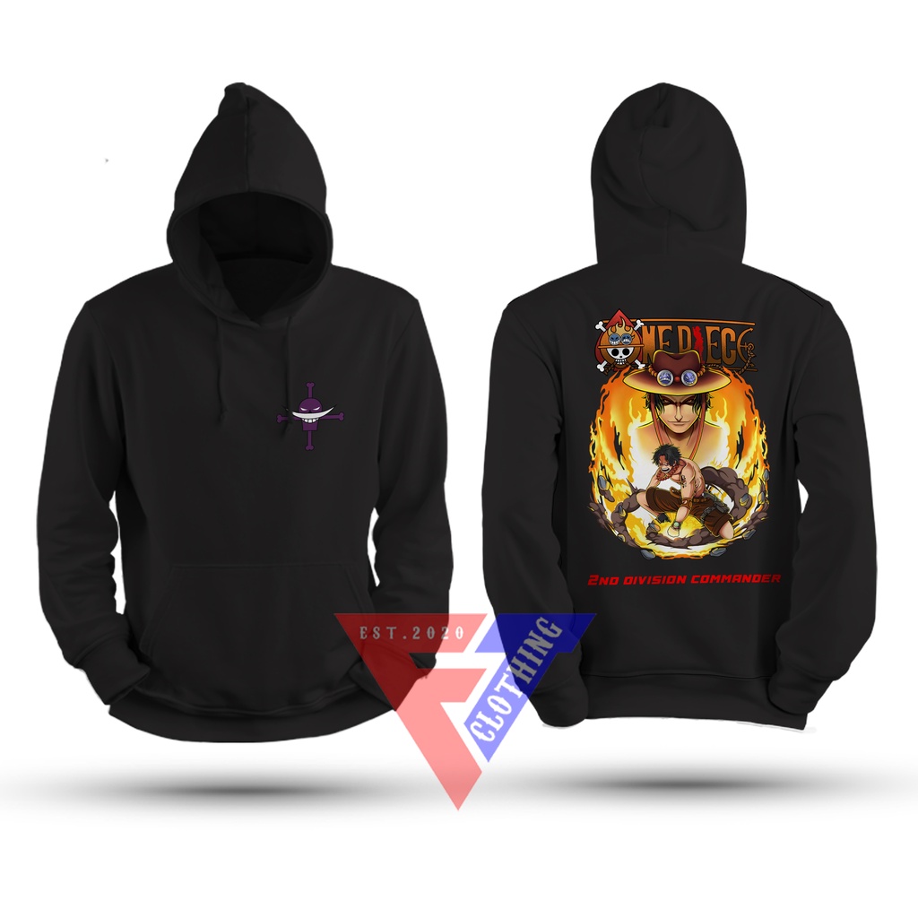 Jaket hoodie anime one piece portgas d ace