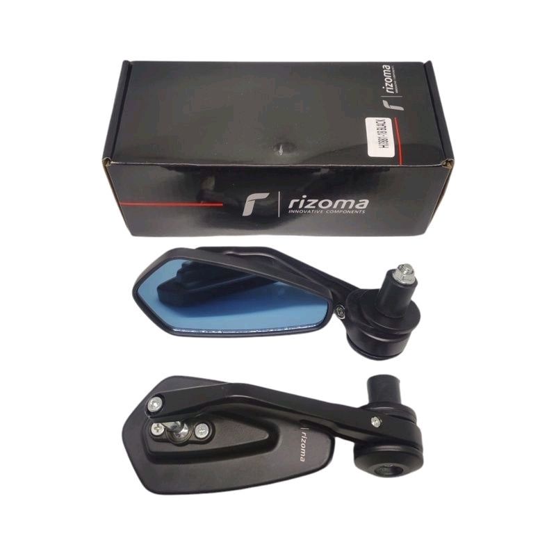 Spion Jalu Oval Rizoma SH-5003 Bar End Mirror Blue  Rizoma Nmax Aerox Pcx Adv Universal