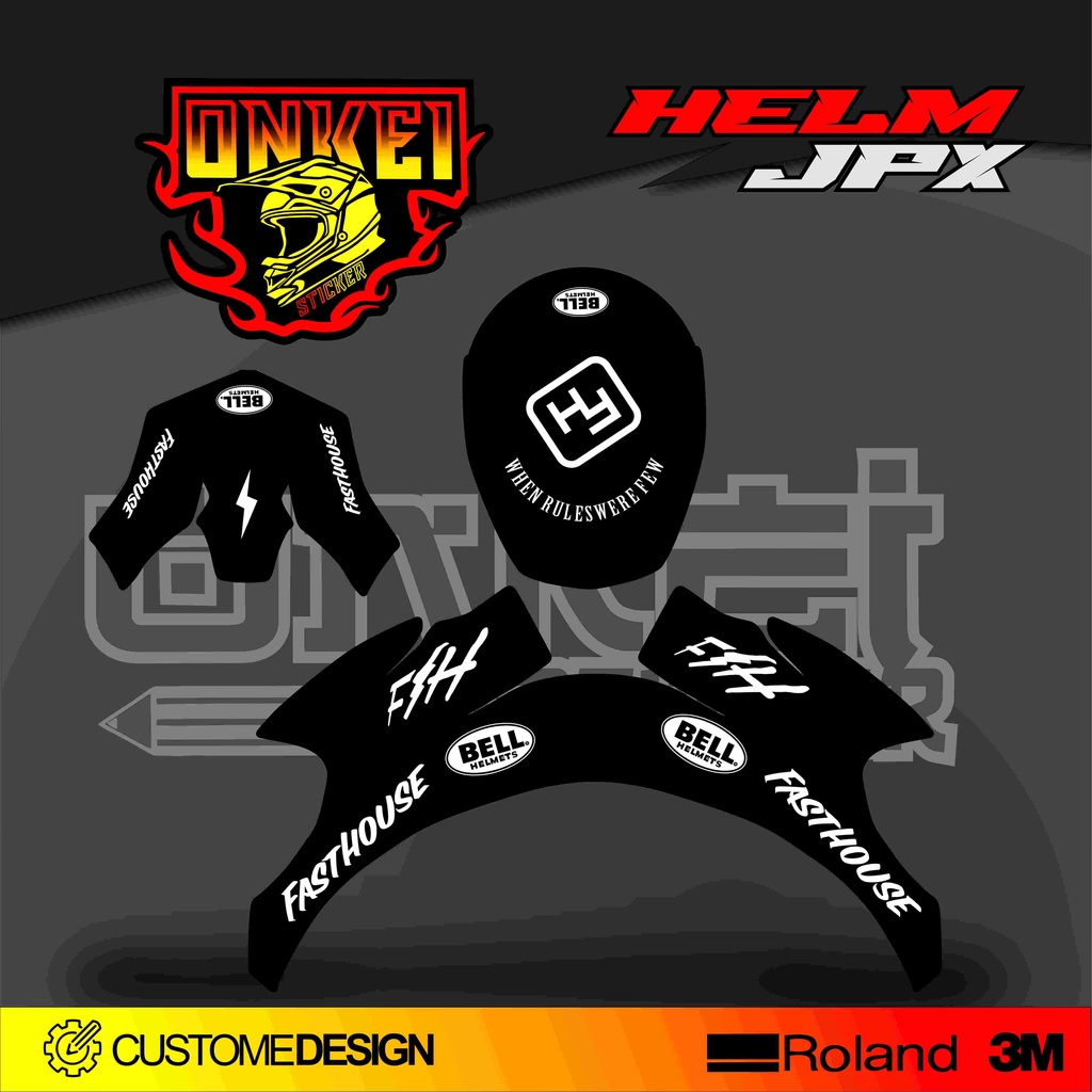 DECAL STICKER HELM JPX HJ1