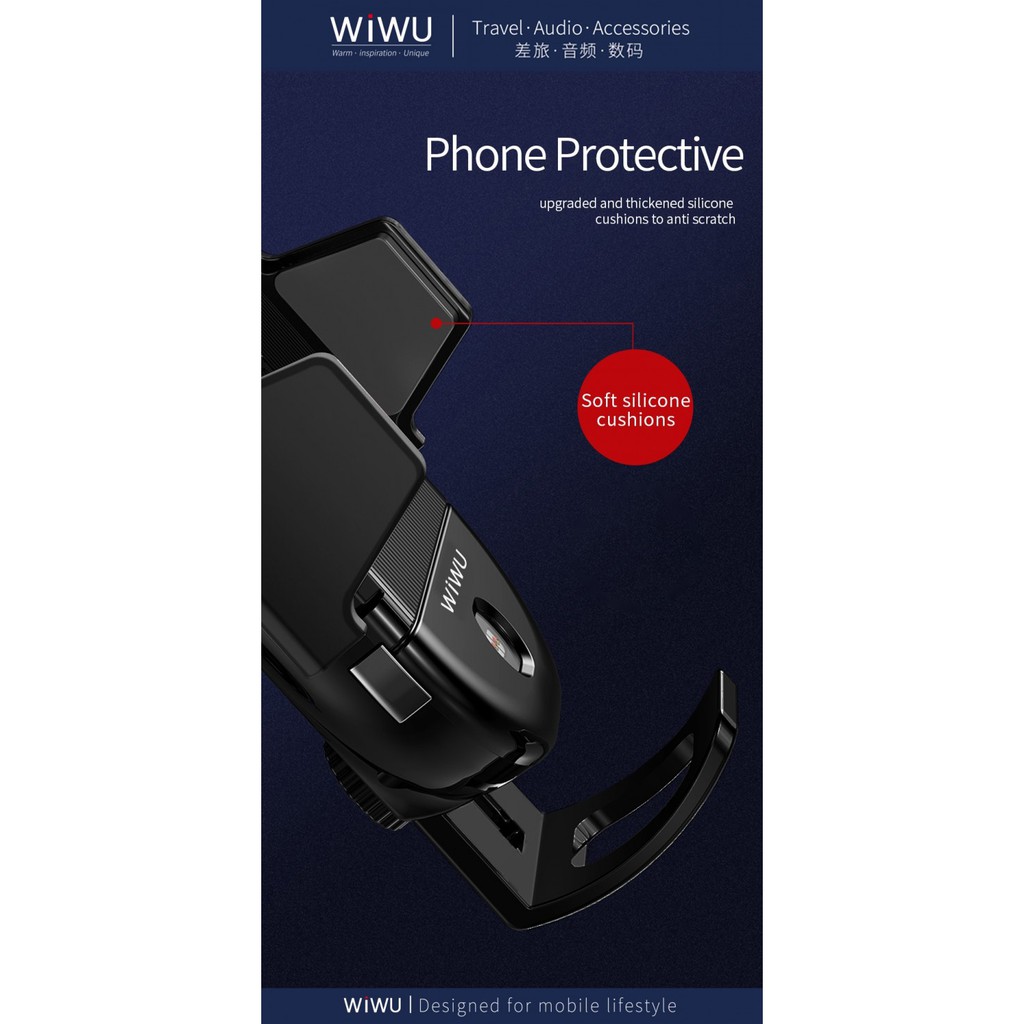 WIWU LIBERATOR II CH-302 - Wireless Charging 10W Fast Charge Car Mount