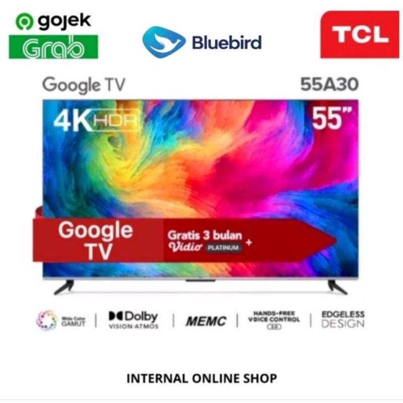 TCL 55A30 Smart TV 55 Inch Google TV