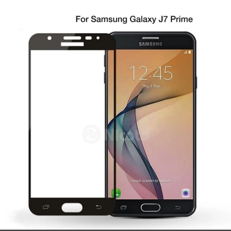 Samsung Galaxy J7 Prime Tempered Glass Full Layar Anti Gores Kaca