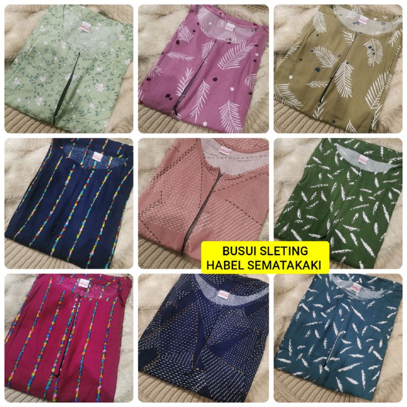 Daster RAYON  BUSUI  HABEL  SEMATA KAKI  lengan pendek/Asli termurah dari smua toko