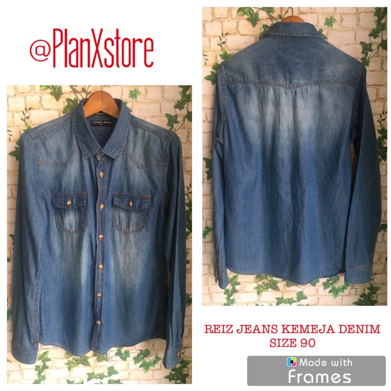 REIZ JEANS KEMEJA DENIM PRELOVED TERJANGKAU