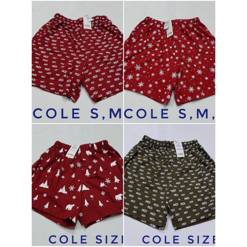 S/M/L hotpant cole celana tidur cole kolor cole