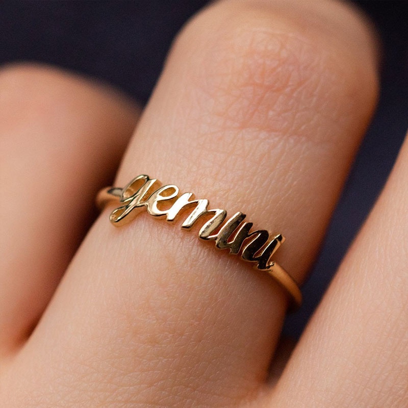 Fashion  Pouplar  Dream  Golden Twelve Constellation  Jewlry Ring