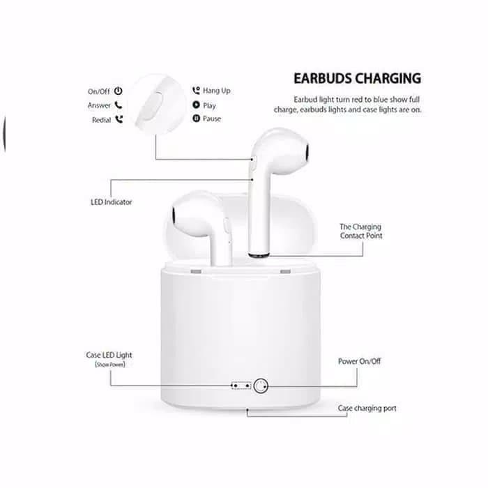 HEADSET BLUETOOTH I7S TWINS Q10S / EARPHONE / HANDSFREE