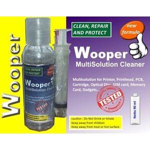 Wooper head printer cleaner solution