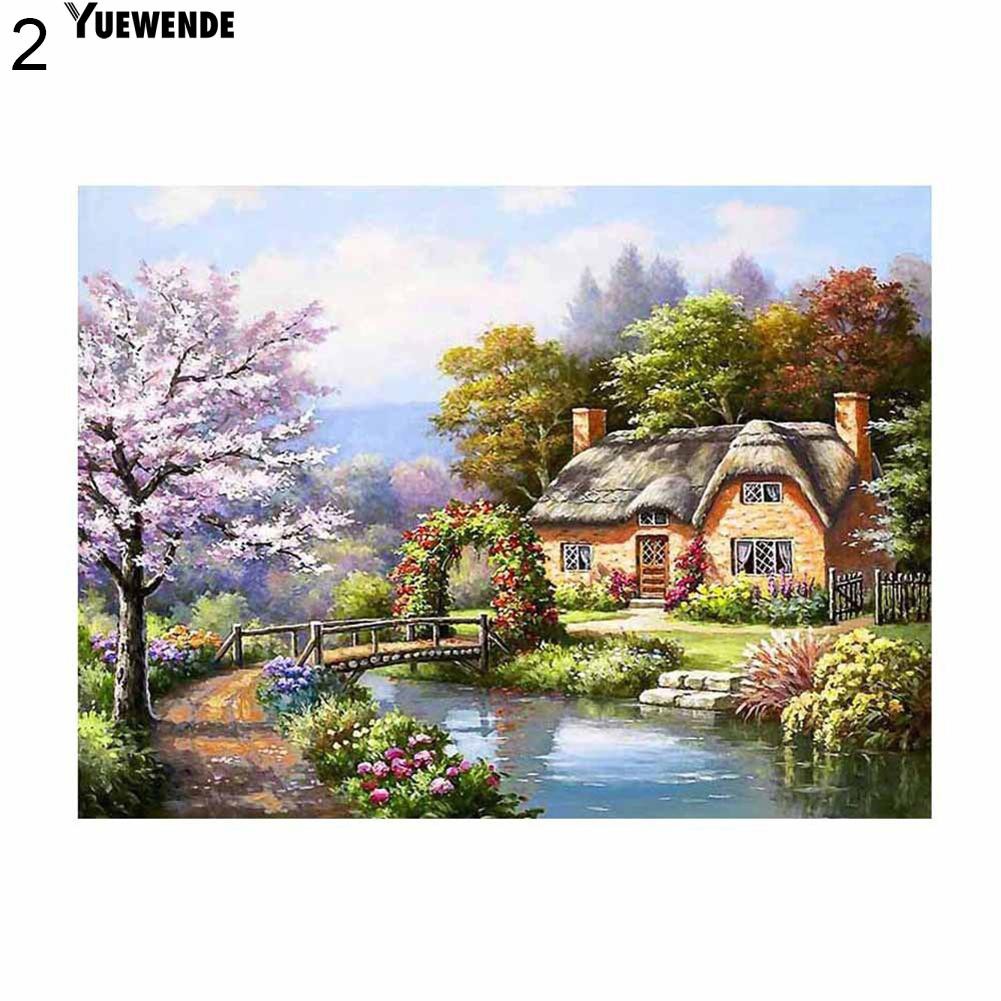 Lukisan Dinding 5d Diamond Diy Motif Pemandangan Untuk Dekorasi