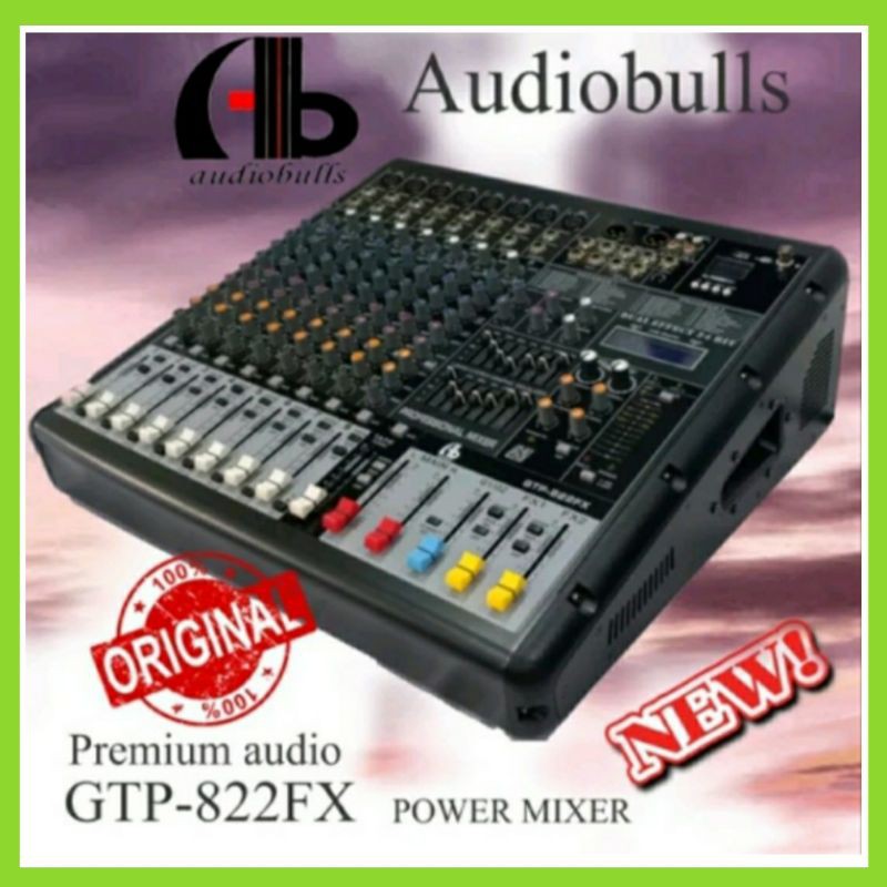 Power Mixer Audio AB Audiobulls GTP-822FX PREMIUM Quality Original