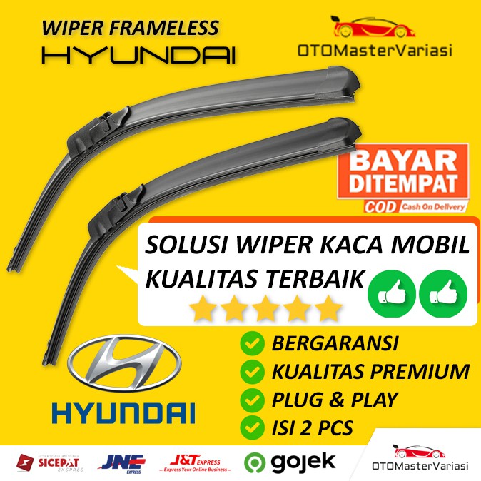 Wiper Kaca Mobil Frameless Hyundai Cakra