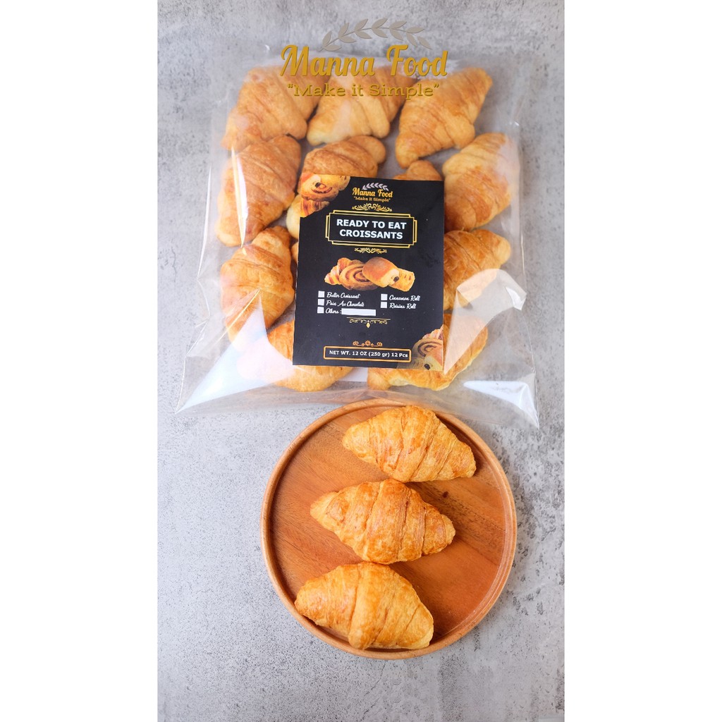 

Mini Butter Croissant / Plain Croissant Small isi 12 PCS /Croissant Termurah