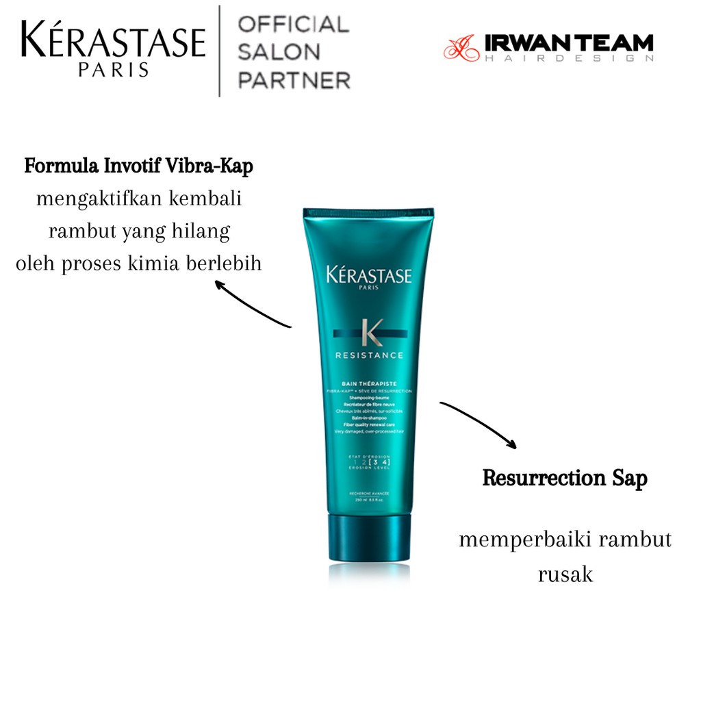 Kerastase Bain Therapiste Resistance - Shampo Rambut Rapuh