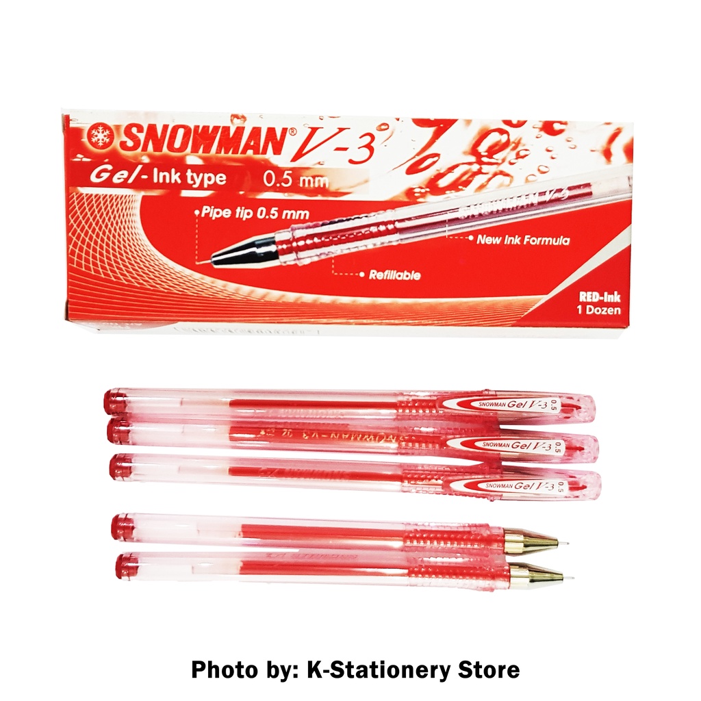 

[Lusin] Bolpen Snowman Gel Pen V-3 [Lusin]
