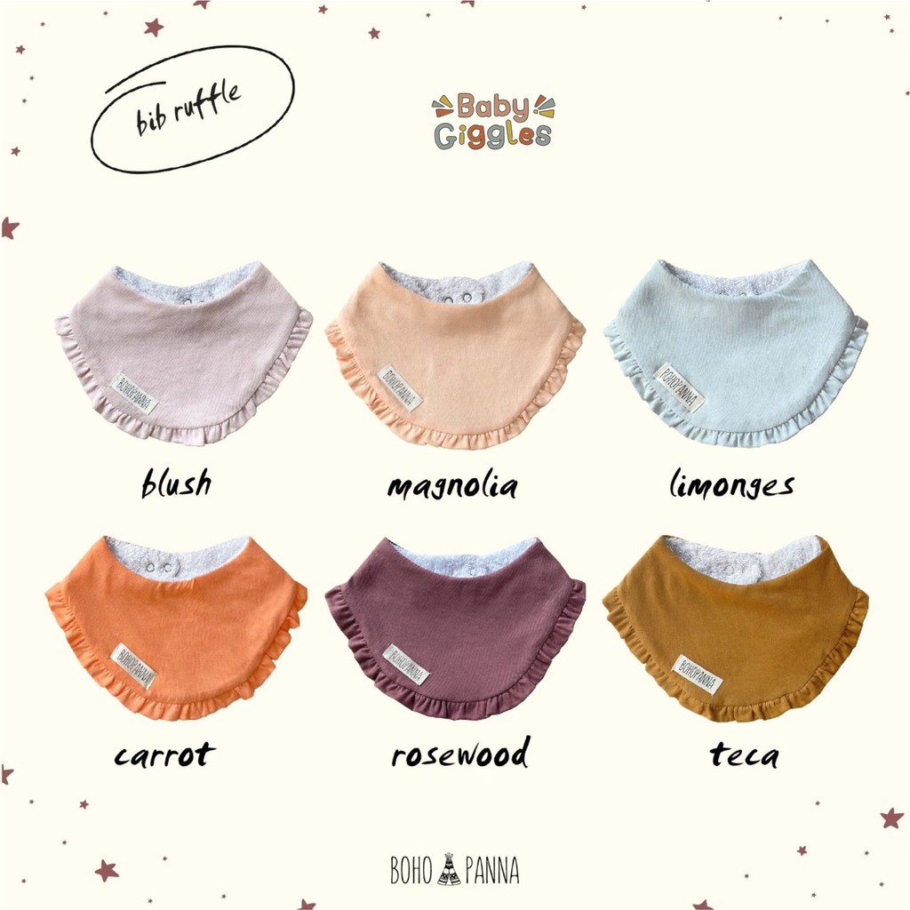 Bohobaby - Bohopanna Bibs Celemek Makan Ruffle