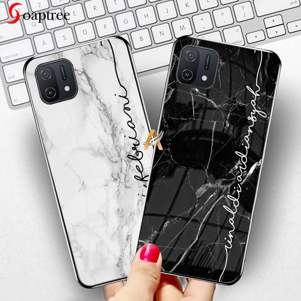 Custom Nama Kamu Softcase Glass For Oppo A76 A95 A16 A74 RENO 7 4G 5G 7Z 6 5 5F Vivo Y01 Y15S Y21 Y2