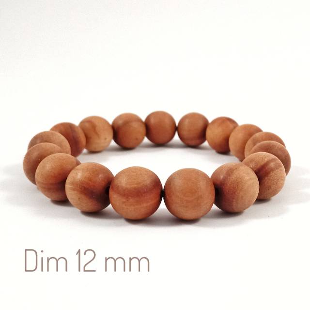 Gelang Original Kayu Cendana Wangi Diameter 11 Mm Kualitas Pilihan