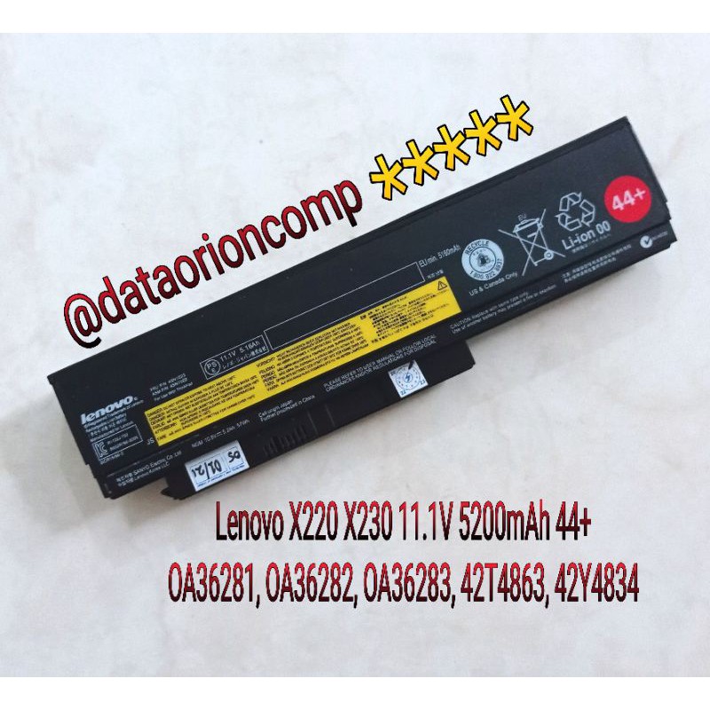 Baterai Battery Lenovo X230 X230i x230t 45n1024 45n1025 44+ series