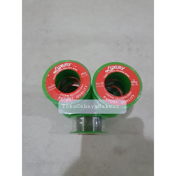 Timah Solder Diameter 0,8mm Panjang 5 Meter Luxury / Timah Gulung Luxury