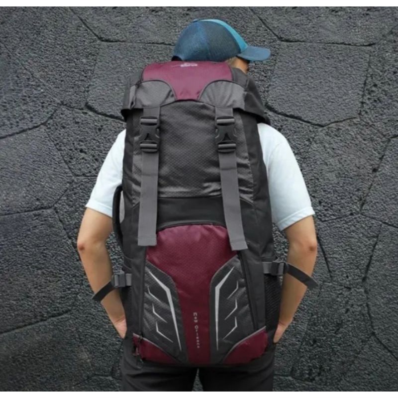 TAS RANSEL CARRIER GUNUNG ELBRUS 70-75ltr MURAH MERIAH BERKUALITAS BONUS RAINCOVER