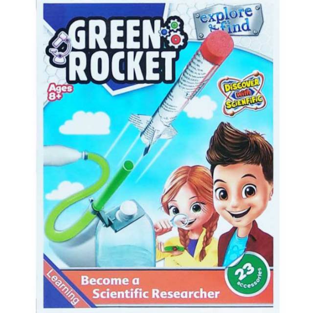 GREEN ROCKET EXPLORE AND FIND / mainan edukasi anak hadiah kado belajar