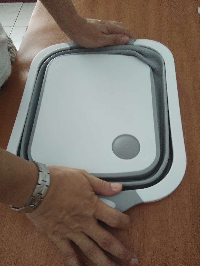 Wastafel Lipat 2 In 1 Talenan Lipat Dan Keranjang Wastafel 0632