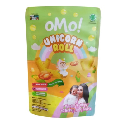 Omo! Unicorn Roll Ayam Jagung Snack Makanan Ringan Camilan Bayi 18g