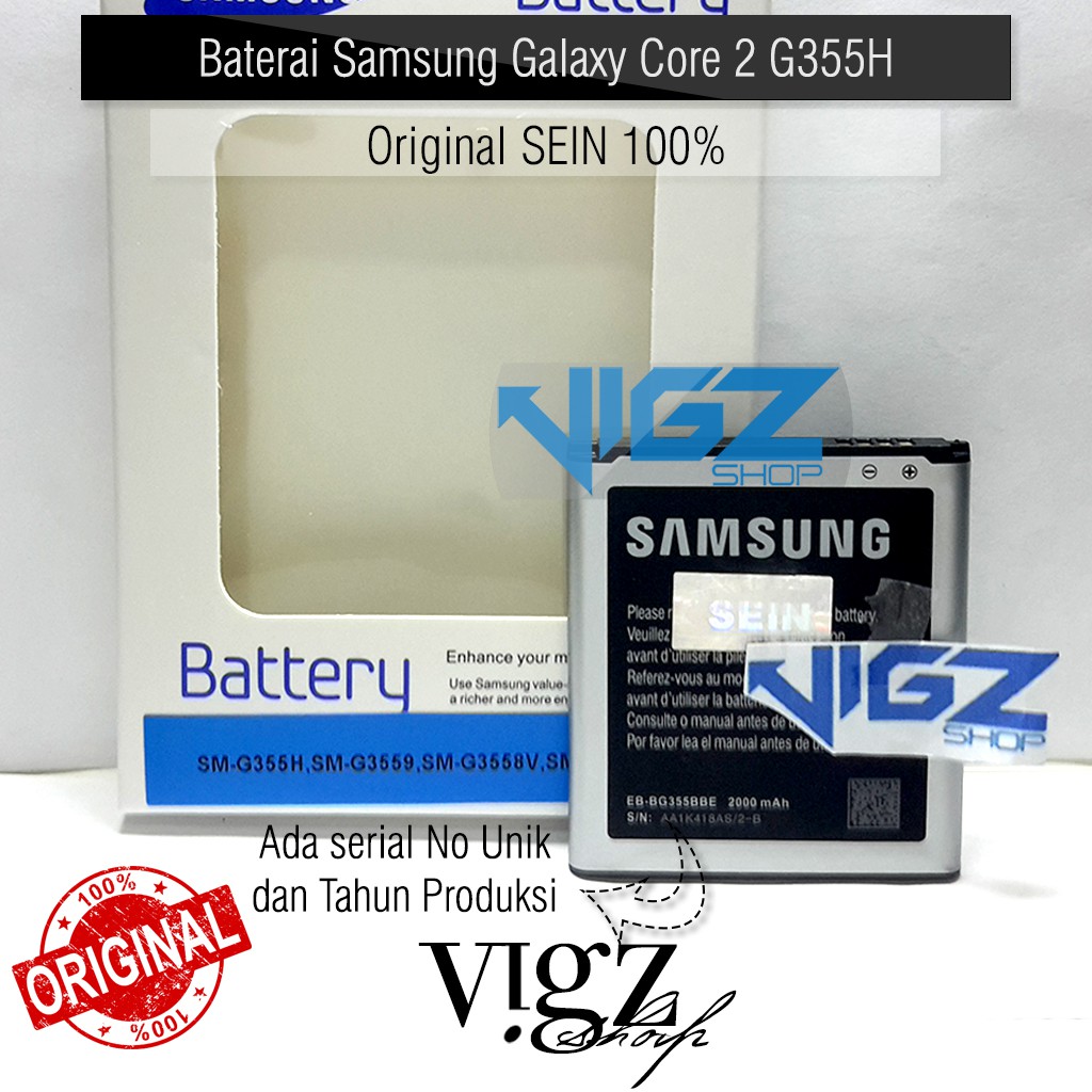 Baterai Battery Samsung Galaxy Core 2 G355 Original SEIN 100%